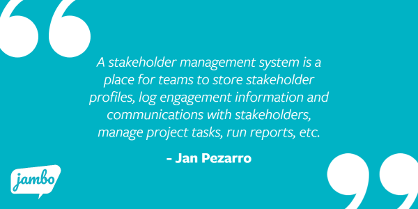 stakeholder relationship management software