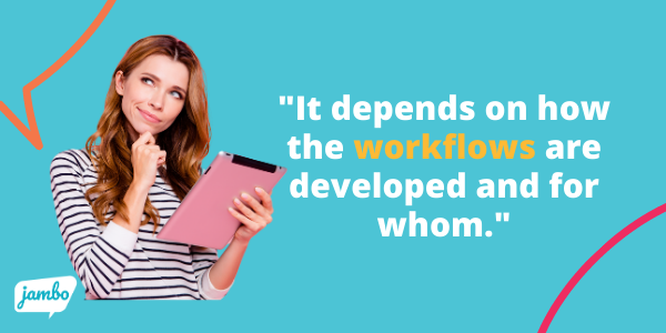 workflows in stakeholder relationship management (SRM) software are important for the user experience