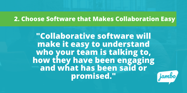 User-friendly stakeholder relationship SRM software made with collaboration in mind will make it easy to understand who your team is talking to, how they have been engaging and what has been said or promised without having to send an email to find out.