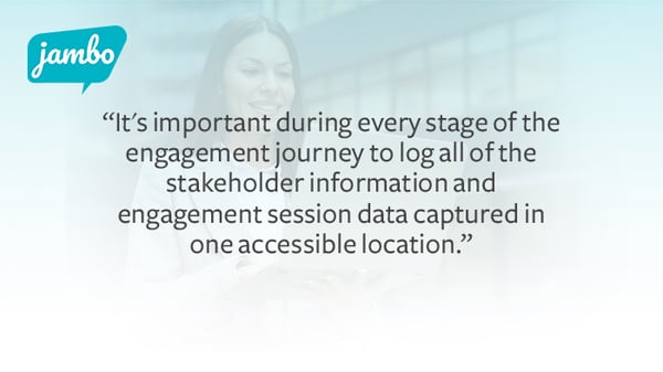 información accesible para las partes interesadas con herramienta de gestión