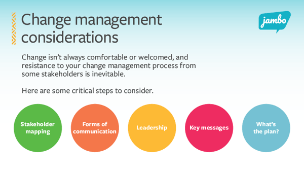 change management considerations